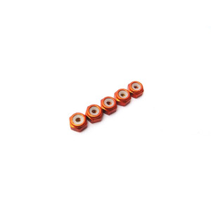 Ecrous nylstop alu 2mm Orange - HIRO SEIKO - 48151