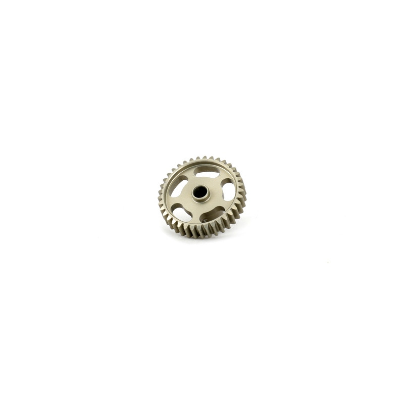  Hard Coated Alum. Pinion Gear (MoS2) DP48-37T - 48253 - HIRO SEIKO