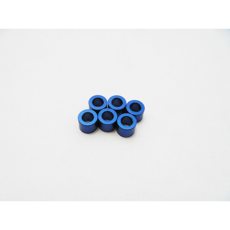  3mm Alloy Spacer Set (3.0t)  [Y-Blue] - 48481 - HIRO SEIKO