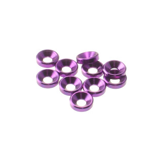  3mm Alloy Countersunk Washer  [Purple] - 69251 - HIRO SEIKO