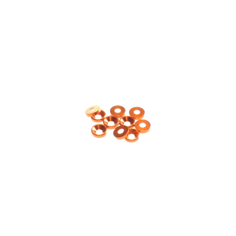  3mm Alloy Countersunk Washer  [Orange] - 69562 - HIRO SEIKO