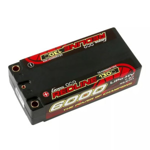 Lipo 2S 6000mah 7.6V HV 130C Shorty PK5 - GENS ACE - GA60002S13D5