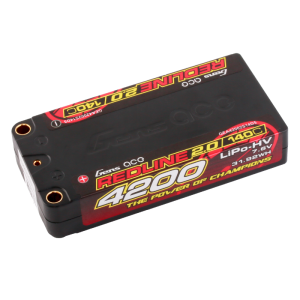 Lipo 2S 4200mah 7.6V HV 140C Shorty PK5 - GENS ACE - GA42002S14D4