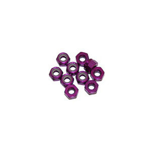 Ecrous 3mm Violet (x10) - ULTIMATE - UR1502-P