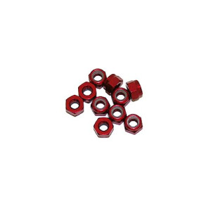 Ecrous 3mm Rouge (x10) - ULTIMATE - UR1502-R