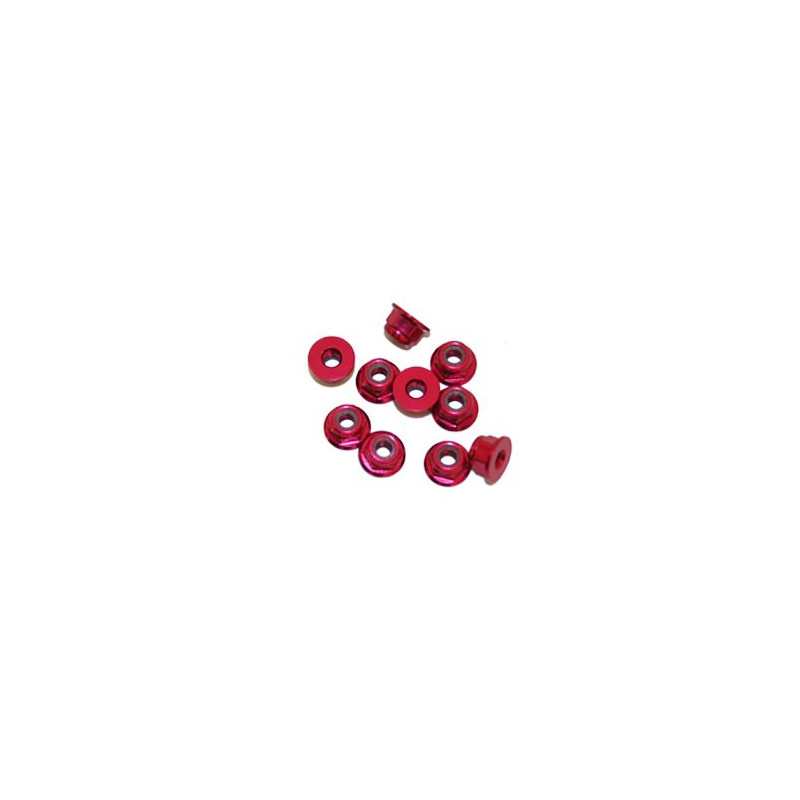 Ecrous épaulé 3mm Rouge (x10) - ULTIMATE - UR1503-R