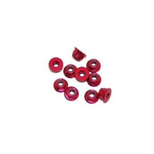 Ecrous épaulé 3mm Rouge (x10) - ULTIMATE - UR1503-R