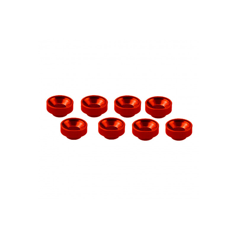 Rondelles de servos M3 - Rouge (8pcs) - ULTIMATE - UR1507-R