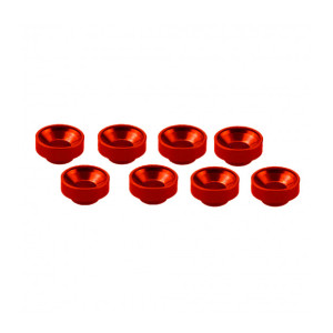 Rondelles de servos M3 - Rouge (8pcs) - ULTIMATE - UR1507-R