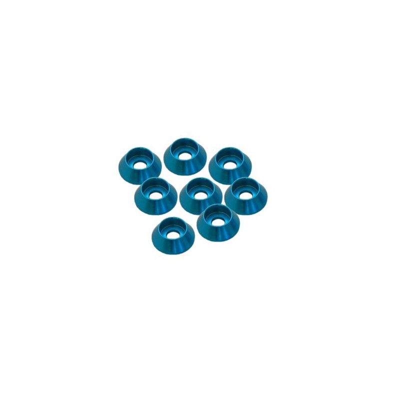 3MM ALUMINIUM CAP HEAD WASHER BLUE (8 pcs) - UR1521-A - ULTIMATE