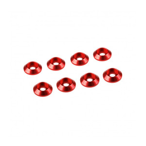 Rondelle cuvette 3mm Rouge tete cyl(x8) - ULTIMATE - UR1521-R