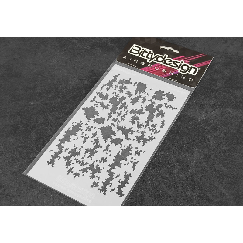 Vinyl stencil - Camo Digi - BITTYDESIGN - BDSTC-017