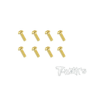 Vis Acier Traitées GOLD BHC 2.5x6mm (8) - T-WORKS - GSS-2506B