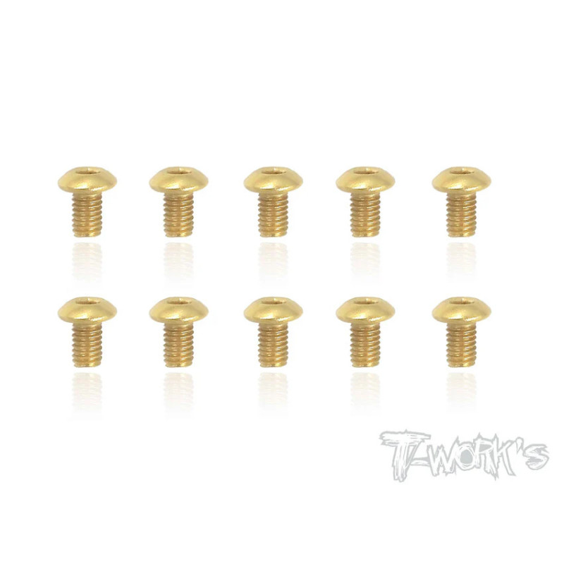 Vis Acier Traitées GOLD BHC 3x5mm (10) - T-WORKS - GSS-305B