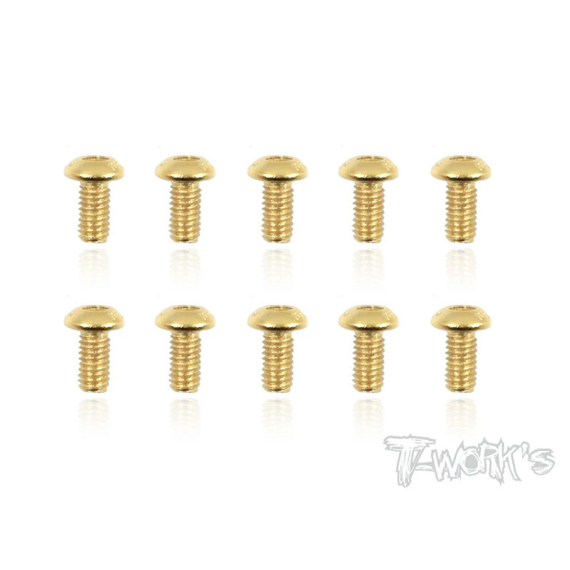 Vis Acier Traitées GOLD BHC 3x6mm (10) - T-WORKS - GSS-306B