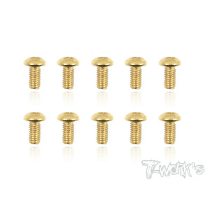 Vis Acier Traitées GOLD BHC 3x6mm (10) - T-WORKS - GSS-306B