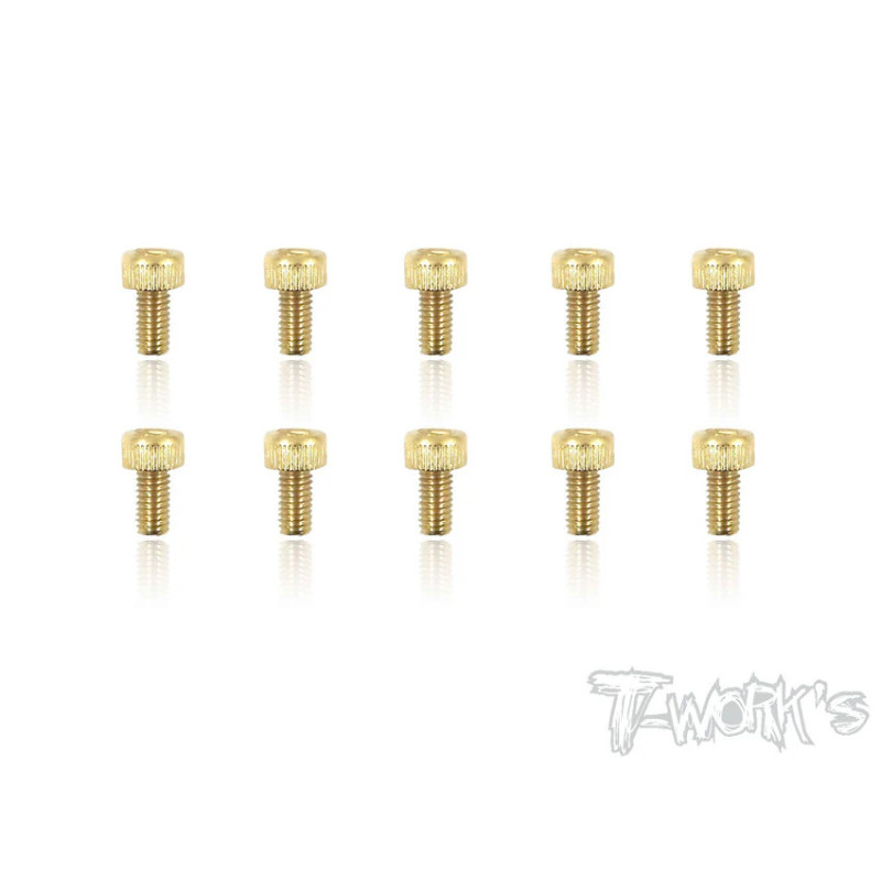 Vis Acier Traitées GOLD CHC  3x6mm (10) - T-WORKS - GSS-306H