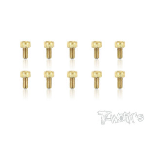 Vis Acier Traitées GOLD CHC  3x6mm (10) - T-WORKS - GSS-306H