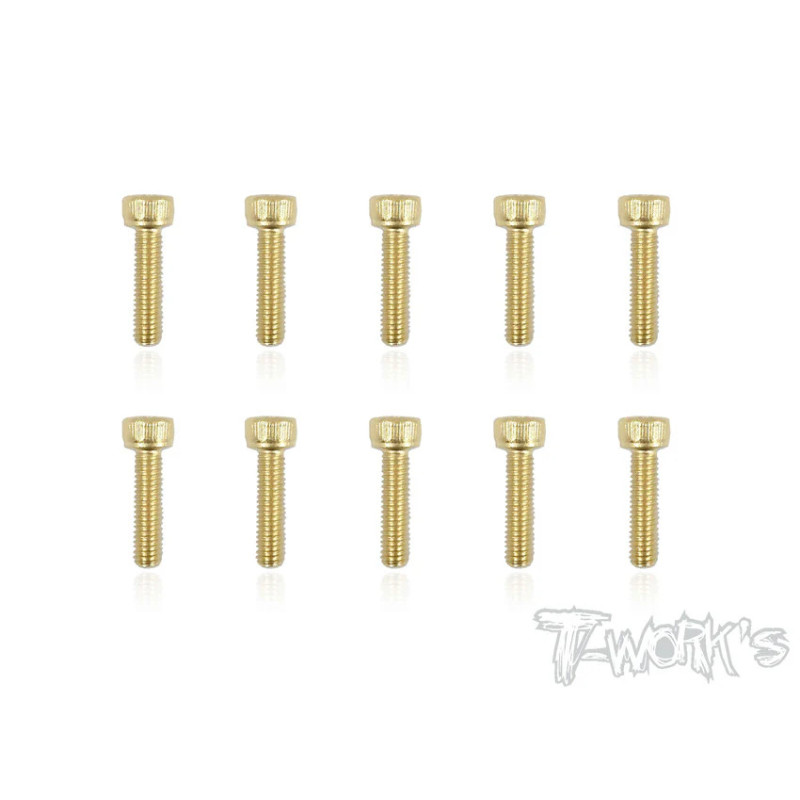 Vis Acier Traitées GOLD CHC 3x12mm (10) - T-WORKS - GSS-312H