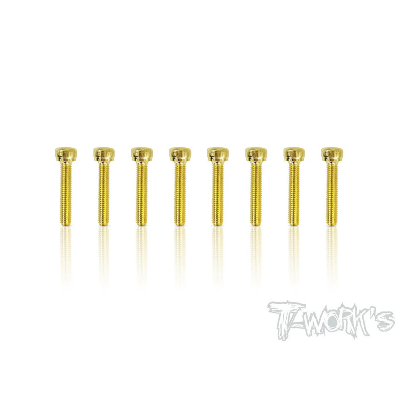 Vis Acier Traitées GOLD CHC  3x16mm (8) - T-WORKS - GSS-316H