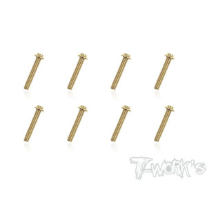 Vis Acier Traitées GOLD Tête UFO 3x18mm (10) - T-WORKS - GSS-318U