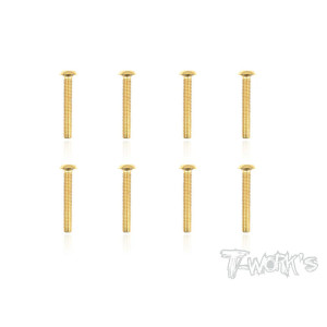 Vis Acier Traitées GOLD BHC 3x18mm (8) - T-WORKS - GSS-318B