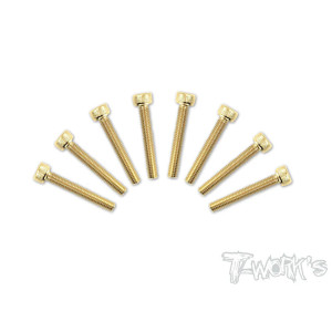 Vis Acier Traitées GOLD CHC 3x20mm (8) - T-WORKS - GSS-320H