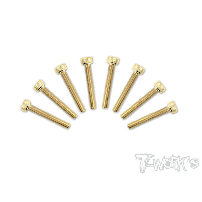 Vis Acier Traitées GOLD CHC 3x20mm (8) - T-WORKS - GSS-320H