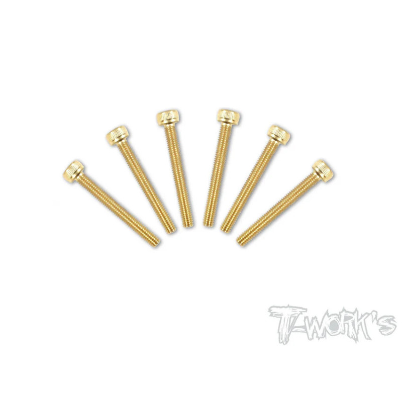 Vis Acier Traitées GOLD CHC 3x25mm (6) - T-WORKS - GSS-325H