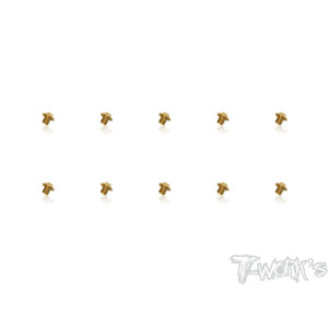 Vis Acier Traitées GOLD Tête UFO 4x4mm (10) - T-WORKS - GSS-404U