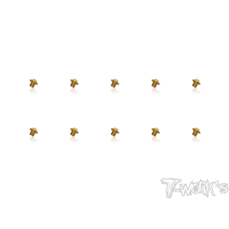 Vis Acier Traitées GOLD Tête UFO 4x4mm (10) - T-WORKS - GSS-404U