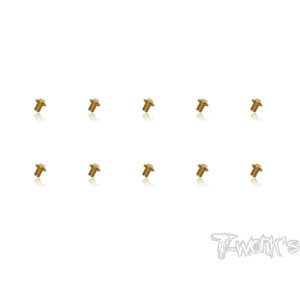 Vis Acier Traitées GOLD Tête UFO 4x6mm (10) - T-WORKS - GSS-406U