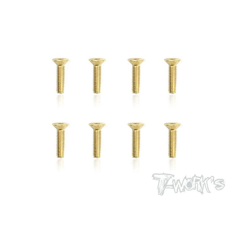 Vis Acier Traitées GOLD CHC 4x16mm (6) - T-WORKS - GSS-416C