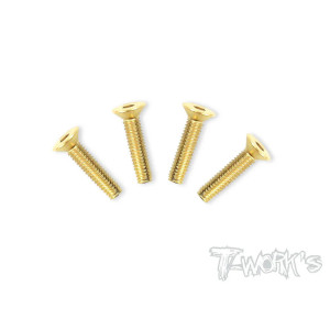 Vis Acier Traitées GOLD FHC 4x18mm (4) - T-WORKS - GSS-418C