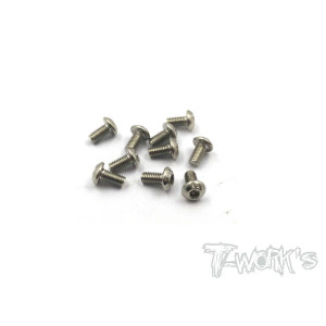 Vis Acier Traitées NICKEL BHC 3x6mm (10) - T-WORKS - NSS-306B