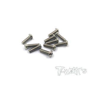 Vis Acier Traitées NICKEL BHC 3x10mm (10) - T-WORKS - NSS-310B