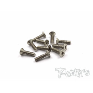 Vis Acier Traitées NICKEL FHC 3x16mm (8) - T-WORKS - NSS-316C