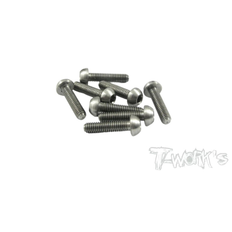 Vis Acier Traitées NICKEL BHC 3x16mm (8) - T-WORKS - NSS-316B