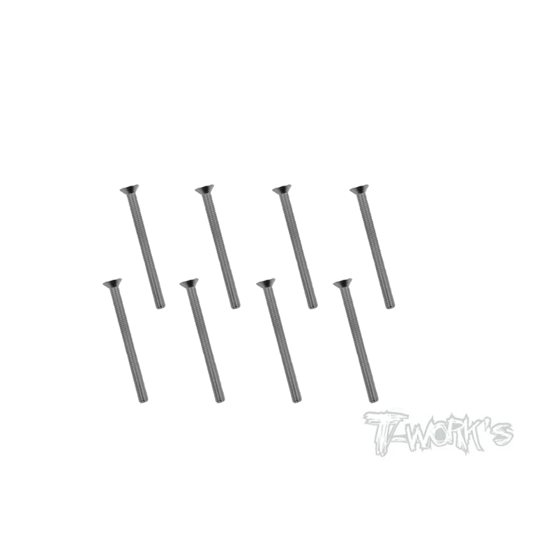 Vis Acier Traitées NICKEL FHC 3x20mm (6) - T-WORKS - NSS-325C