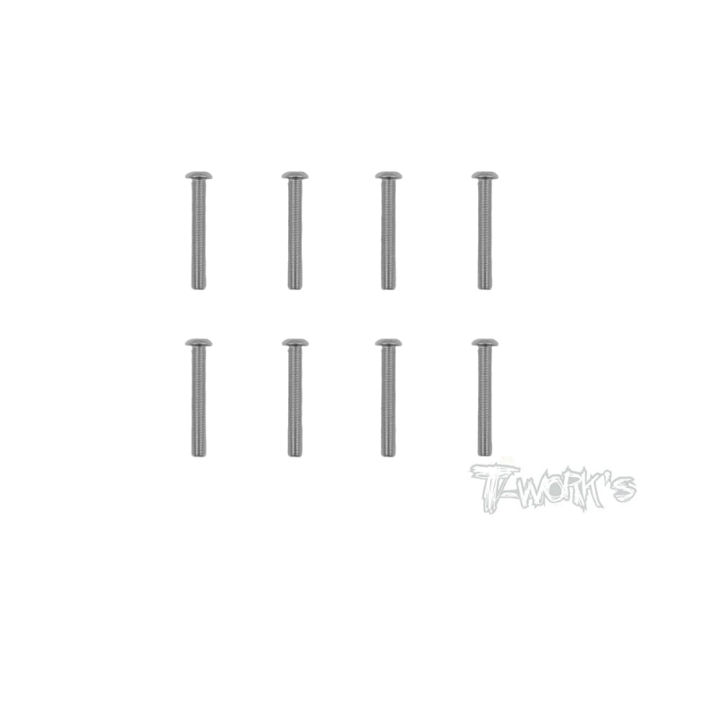 Vis Acier Traitées NICKEL BHC 3x20mm (8) - T-WORKS - NSS-320B