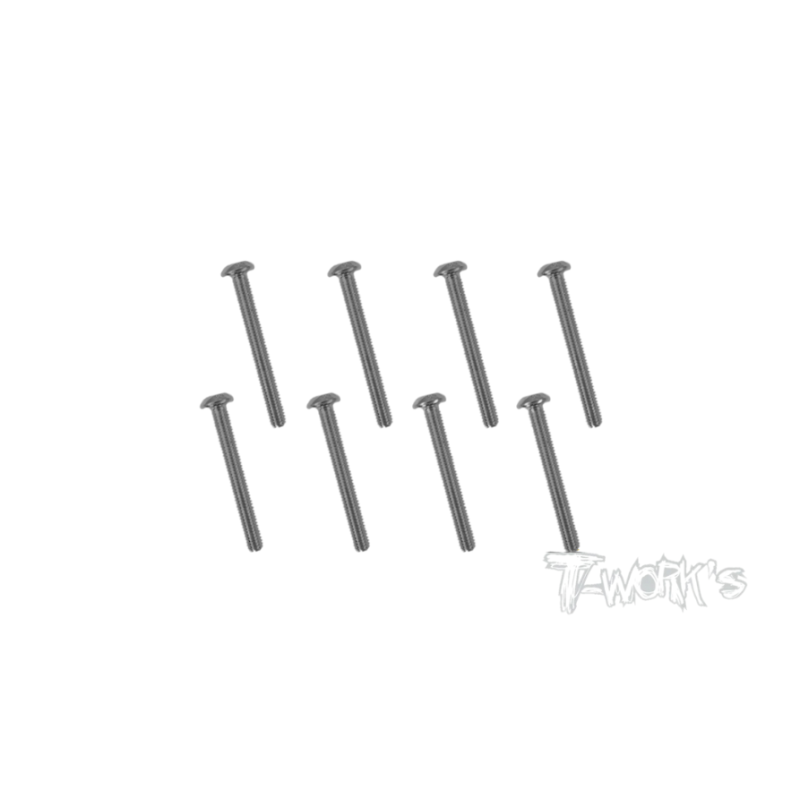 Vis Acier Traitées NICKEL BHC 3x25mm (8) - T-WORKS - NSS-325B