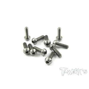 Vis Acier Traitées NICKEL BHC 4x10mm (10) - T-WORKS - NSS-410B