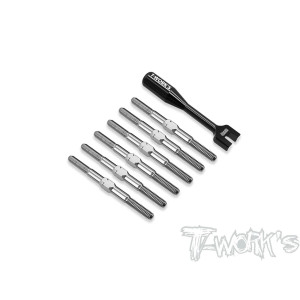 Kit de pas inverses en titane pour RC10 B7 - T-WORKS - TB-317