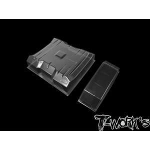 Aileron TT 1/10 Large + dérive centrale (2pcs) - T-WORKS - TE-265-1