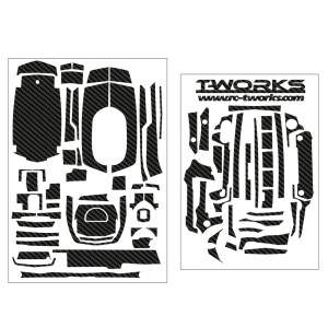 Stickers 3D Carbone pour SANWA M17 (la Planche) - T-WORKS - TS-044