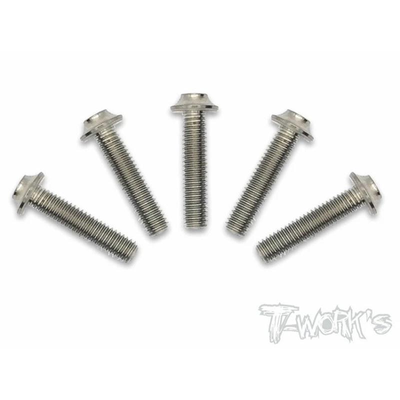 Vis titane 3x14 tête UFO (10) - T-WORKS - TSS-314U-5