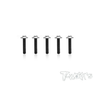 Vis titane 3x18 tête UFO (5) - T-WORKS - TSS-318U-5