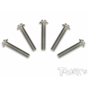 Vis titane 3x16 tête UFO (5) - T-WORKS - TSS-316U-5