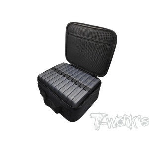 Sacoche 25x10x20cm étanche complète + 10 boîtes - T-WORKS - TT-119-B