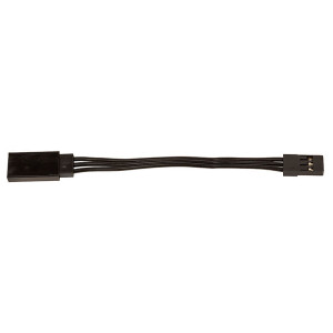 75mm SERVO EXTENSION WIRE BLACK (2.95IN) - REEDY - 27163